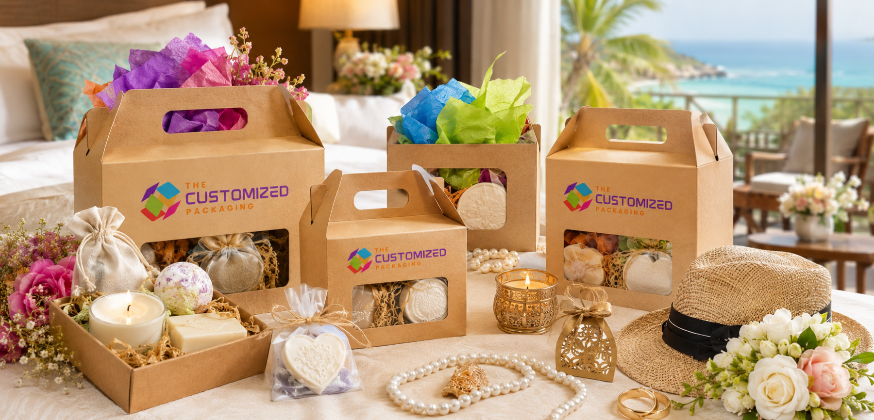 Personalized Printing for Kraft Wedding Favors Personalized Printing for Kraft Wedding Favors